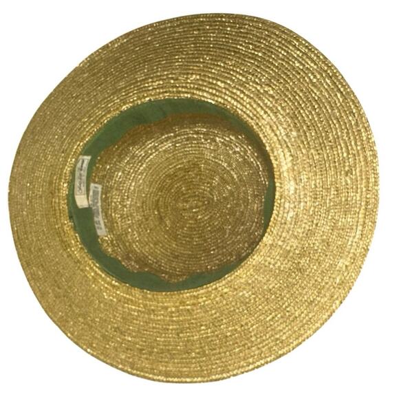Saks Fifth Avenue Made in Italy Natural Straw Wide Brim Sun Hat main image 5